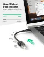 UGREEN US154 Tip C na USB 3.0 ženski OTG kabl 0.15m - Slika 3