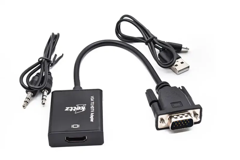 Kettz VGA na HDMI Konvertor + audio 3.5mm V2H