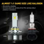 AUXITO 9005 HB3 LED sijalice 6500K 24000lm 120W CANBUS DD-Y19-9005-A - Slika 4