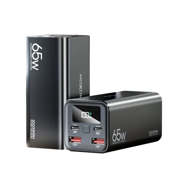 Power Bank Moxom MX-PB72 20000mAh PD65W+QC22.5W 65W crni