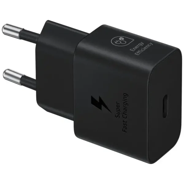 Samsung EP-T2510-NBE USB-C zidni punjač | 25W, crni, bez kabla