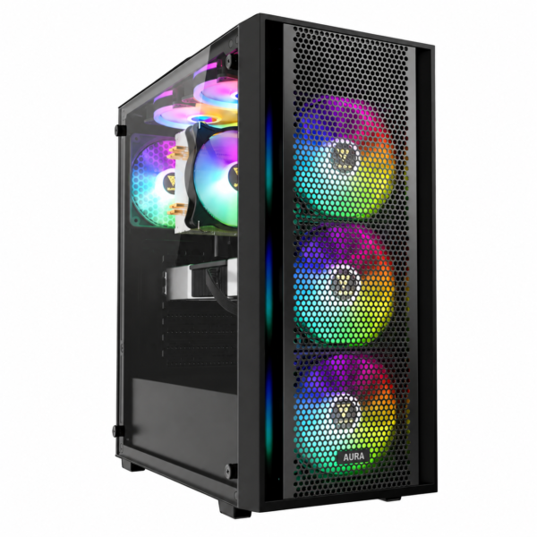 Gamdias Aura GC2 Elite ARGB kućište, bela pozadina