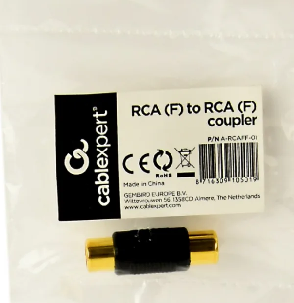 Gembird RCA (F) na RCA (F) coupler, žensko-ženski (A-RCAFF-01)