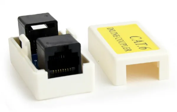 Gembird Cat.6 LAN coupler white Spojnica za kabl RJ-45F (NCA-LC6-01)