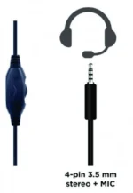 GHS-05-R Gembird Stereo gejmerske slusalice sa mikrofonom+volume kontrolom 3.5mm RED - Slika 3