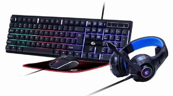 Gembird 4-in-1 Gejmerski set Ghost tastatura, miš, slušalice i podloga (GGS-UMGL4-02)
