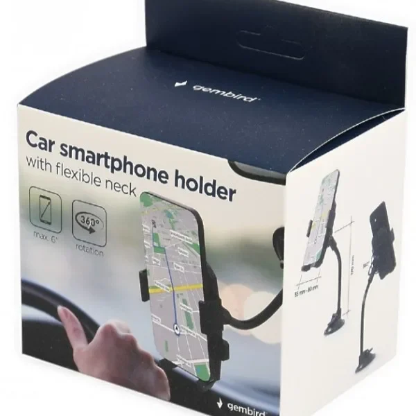 Gembird držac mobilnog telefona za auto na vakum sirina 55-80mm (TA-CHW-04)