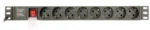 EG-PDU-014 Gembird Produzni kabl sa zastitom 8 uticnica 16A, PDU 1U, aluminium, 3m - Slika 2