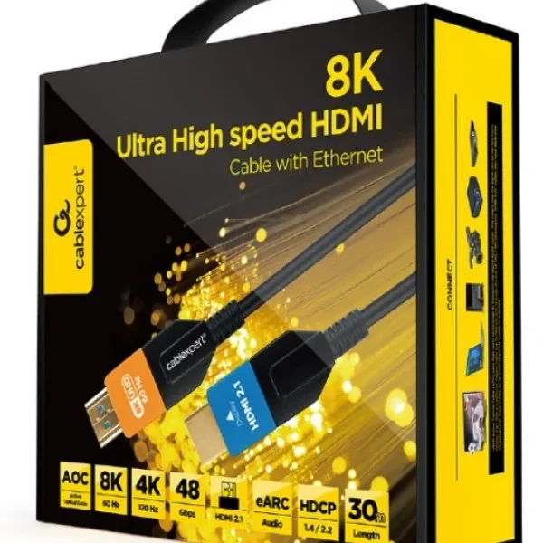 Gembird Active Optical (AOC) ULTRA High speed HDMI 2.1 8K UHD with Ethernet 30m (CC-HDMI8K-AOC-30M)