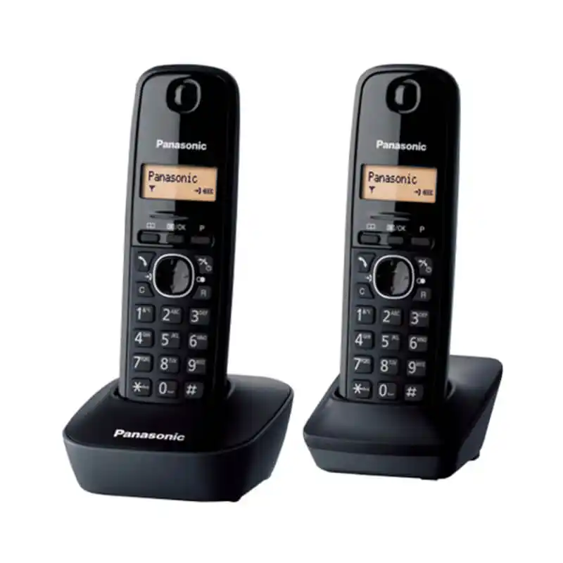 Bežični telefon Panasonic KX-TG1612FXH Duo, crni