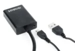 Gembird VGA to HDMI and audio cable, single port, black WITH AUDIO (A-VGA-HDMI-01) – slika 4