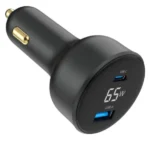 Gembird 2-port USB brzi punjač za auto, Type-C PD, LCD, 65W, black (TA-UC-AC2PD65LCD-CAR-01) - Slika 5