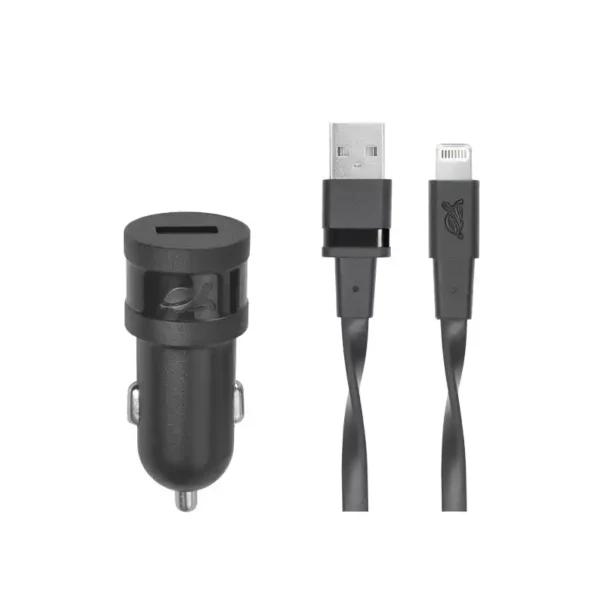 Rivacase VA4215 BD2 auto punjač | USB-A, Lightning kabl