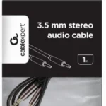 Gembird 3.5mm stereo plug to 3.5mm stereo plug audio kabl pozlaćeni konektor 1m (CCAP-444-1M)
