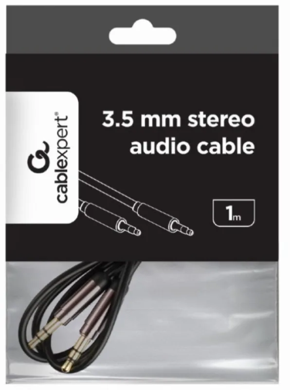65387 Gembird 3.5mm stereo plug to 3.5mm stereo plug audio kabl pozlaćeni konektor 1m (CCAP-444-1M)