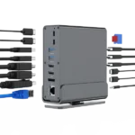 Gembird USB Type-CF 15-in-1 multi-port adapter (USB hub, Type-CF, HDMI, DP, LAN,3,5) (A-CF-COMBO15-01)