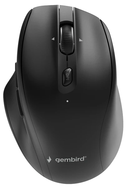 Gembird Bežièni miš sa 6 tastera, dual-mode,2.4G + BT,800-2400 DPI, crna,112mm (MUSW2-6B-02)