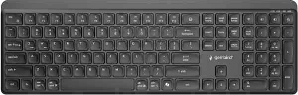Gembird Bluetooth + 2.4 GHz Bežični miš + tastatura US layout black (KB-WPS-03)