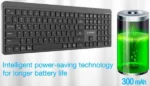 Gembird Bluetooth + 2.4 GHz Bežični miš + tastatura US layout black (KB-WPS-03) - Slika 8