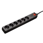 Hama 47779 produžni kabl | 6 utičnica, 1.4 m, crna