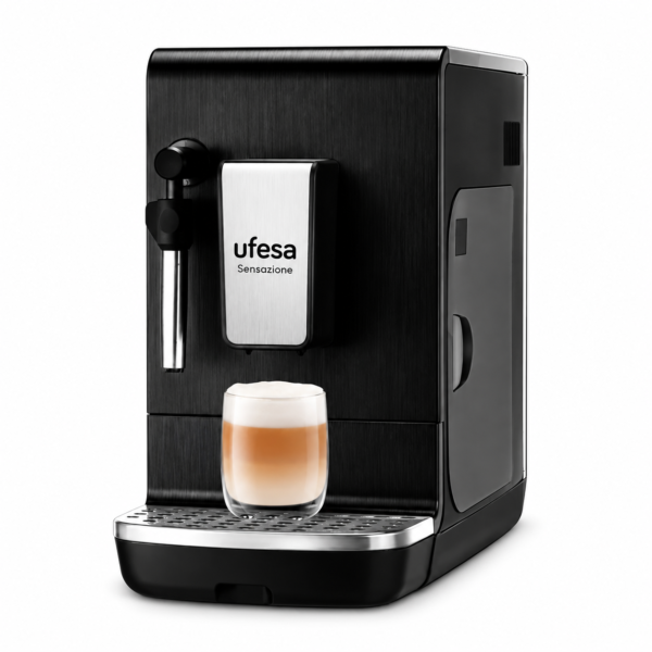 Aparat za esspreso kafu Ufesa Senzacione Bllanca/mlevena/zrno/zapremina 1.4l/crno-siva