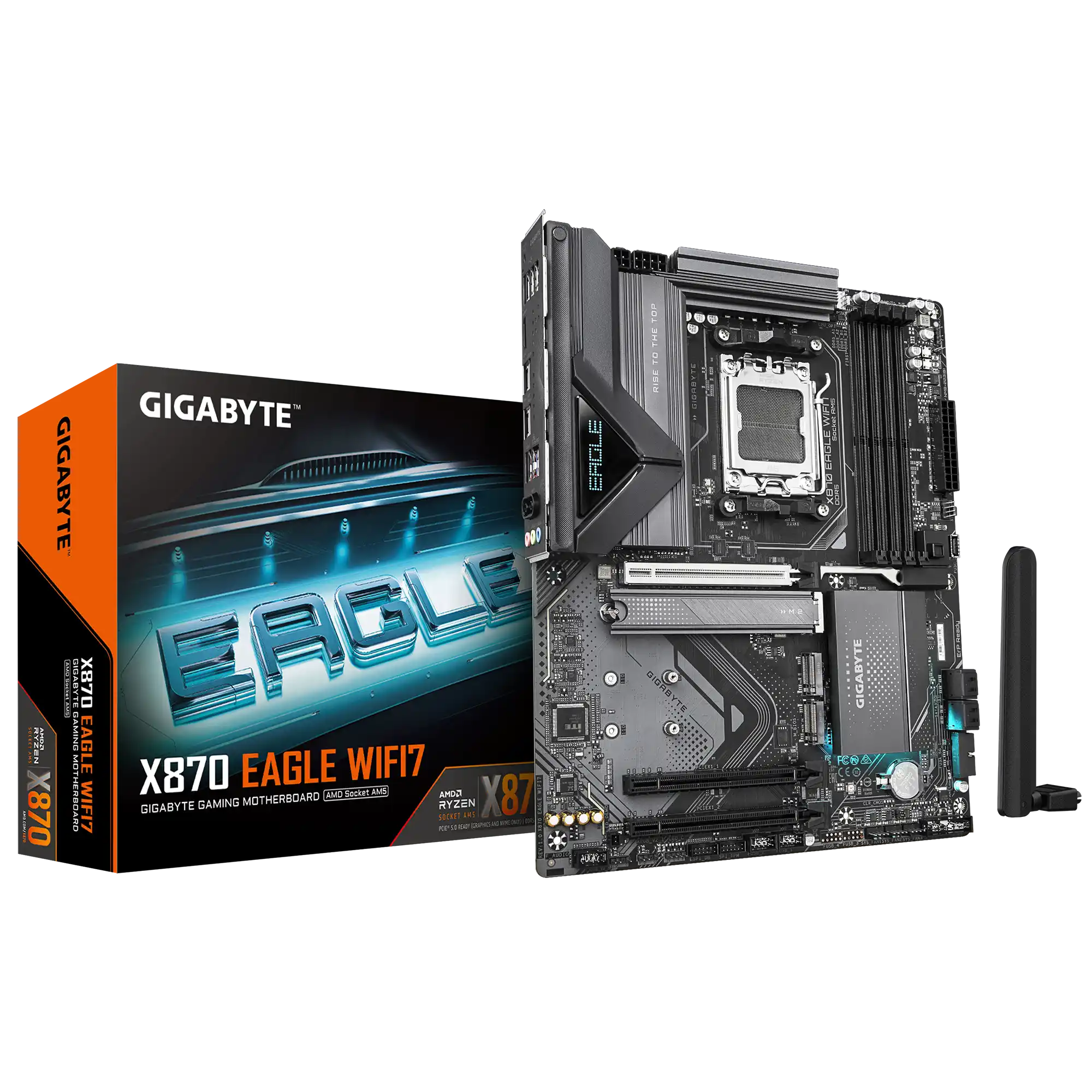 denitech-priority-65488-white Gigabyte X870 EAGLE WIFI7 matična ploča | AM5, DDR5, ATX, Wi-Fi 7 - Slika 1