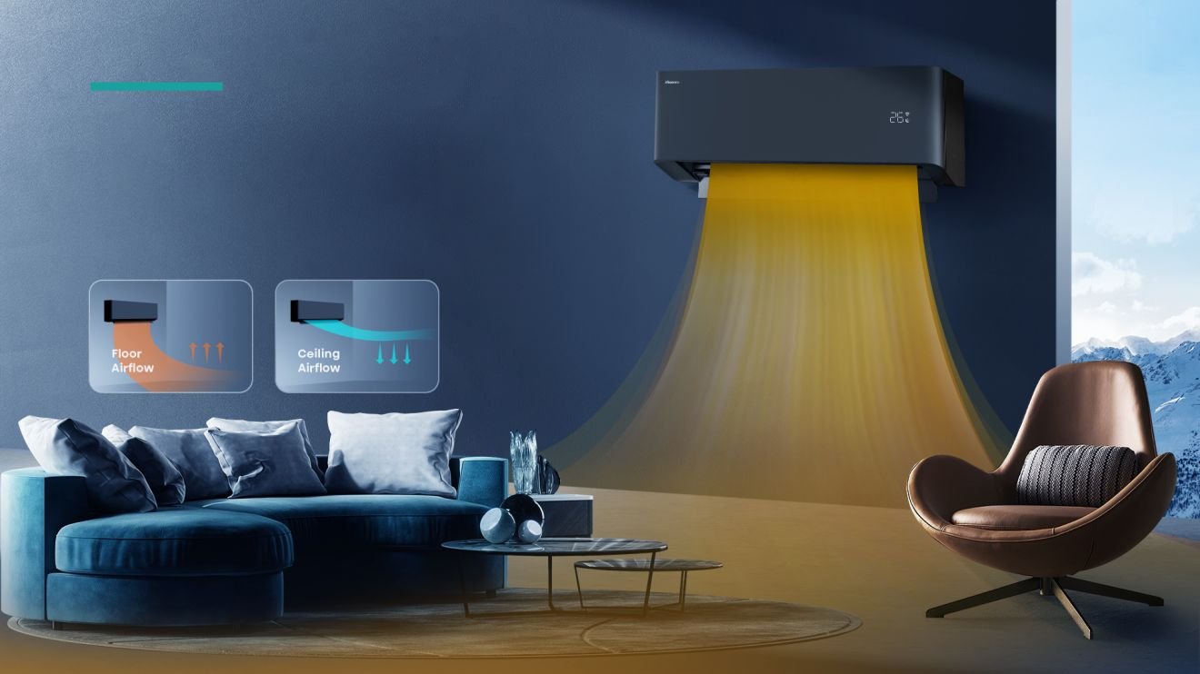 Hisense HB25XU0BG inverter klima uređaj | UNI HB 23 Hisense HB25XU0BG inverter klima uređaj | UNI HB Hisense HB25XU0BG — Uni HB Black Smart Airflow