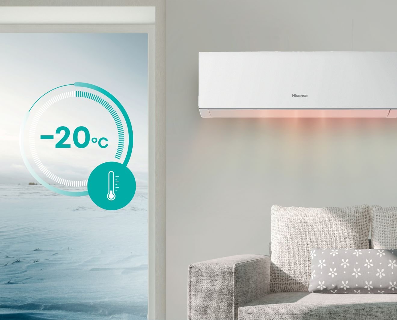 Hisense KE35MR0EG — Heating At -20°C (Hi-Comfort HISENSE 2023)