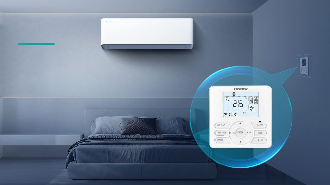 Hisense HB35XU0AG inverter klima uređaj | UNI HB 28 Hisense HB35XU0AG inverter klima uređaj | UNI HB Hisense HB35XU0AG — Wired Controller(optional)(Uni HB White)