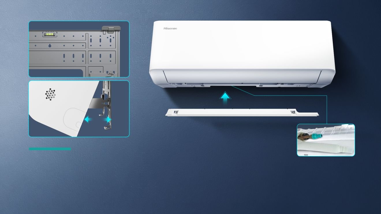 Hisense HB35XU0AG inverter klima uređaj | UNI HB 7 Hisense HB35XU0AG inverter klima uređaj | UNI HB Hisense HB35XU0AG — Easy Installation Pro(Uni HB White)