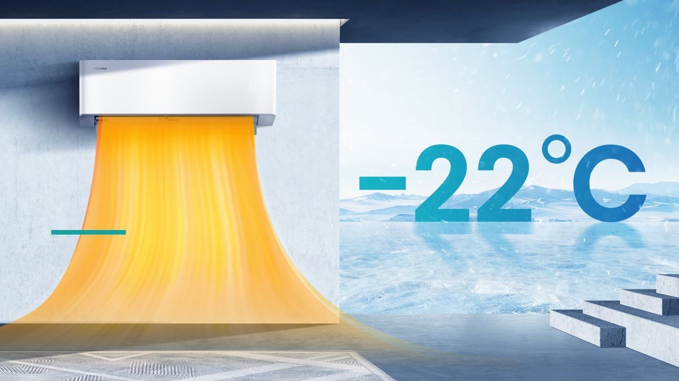 Hisense HB35XU0AG inverter klima uređaj | UNI HB 1 Hisense HB35XU0AG inverter klima uređaj | UNI HB Hisense HB35XU0AG — Heating At -22℃(Uni HB White)