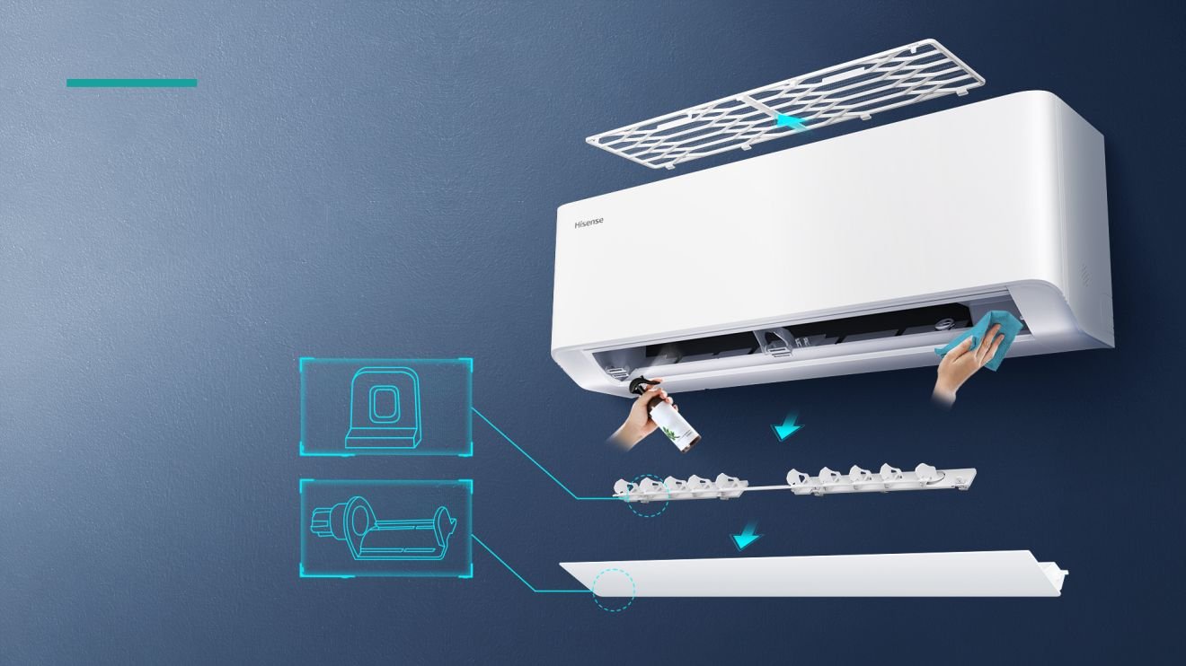 Hisense HB35XU0AG inverter klima uređaj | UNI HB 11 Hisense HB35XU0AG inverter klima uređaj | UNI HB Hisense HB35XU0AG — Easy to Clean(Uni HB White)