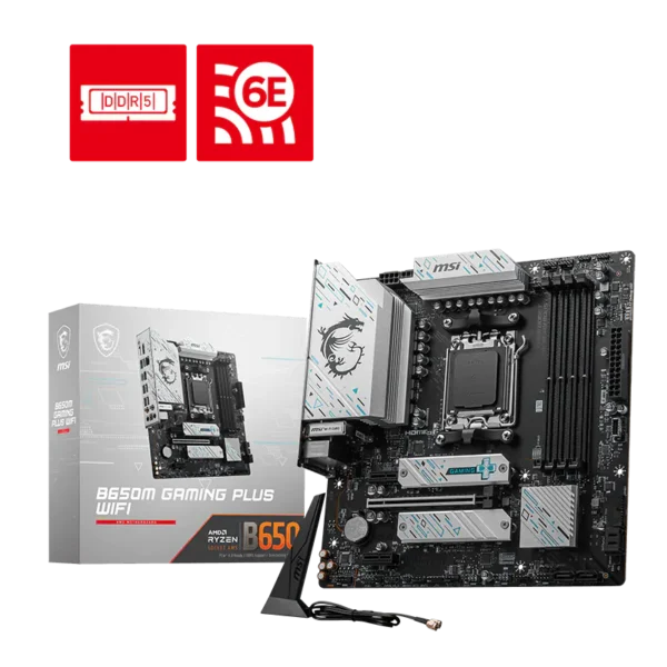MSI B650M GAMING PLUS WIFI matična ploča | AM5, DDR5, mATX